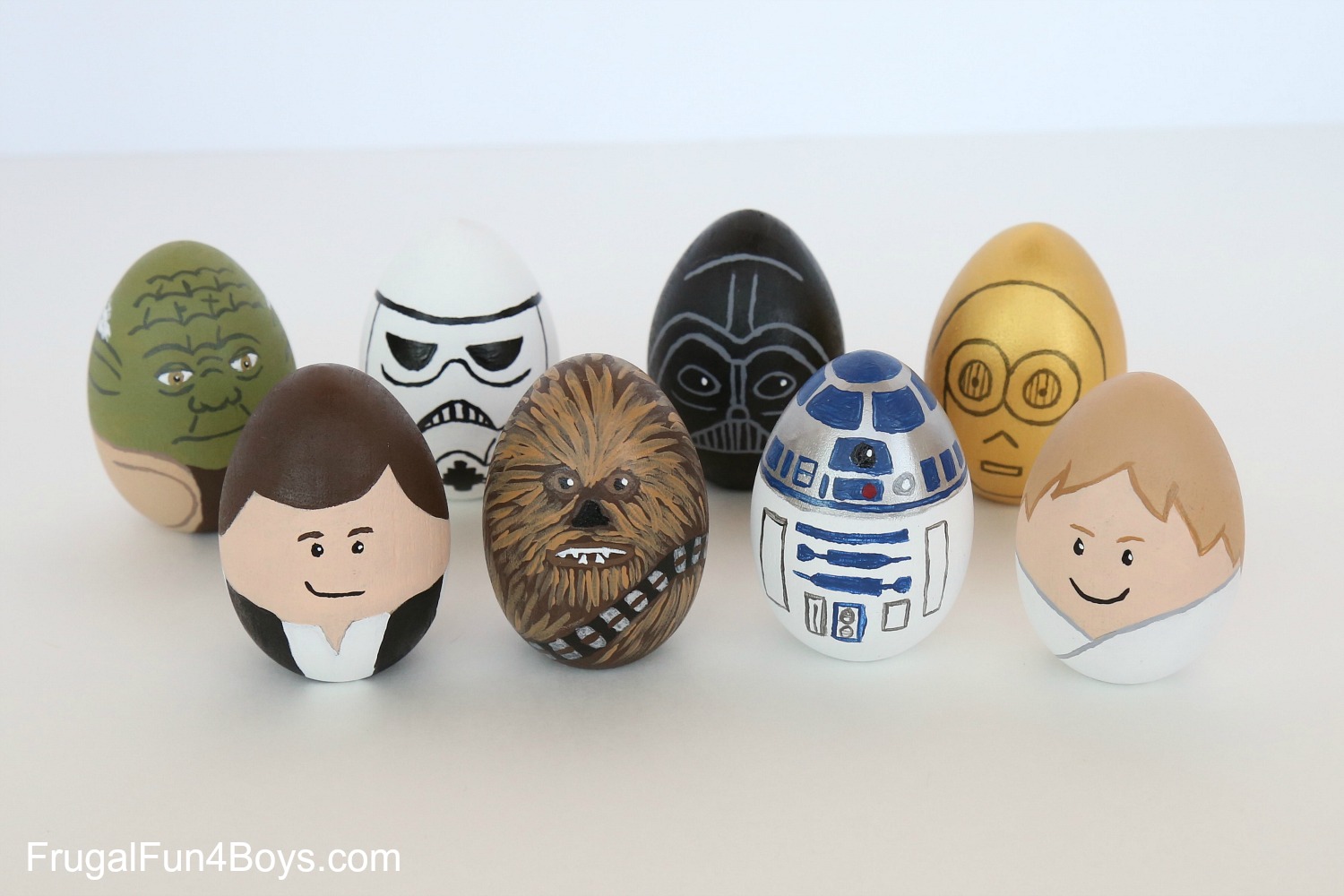 Painted Star Wars eggs from Frugal Fun 4 Boys