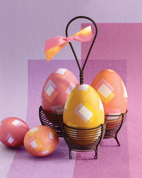 Square Patterned Eggs.