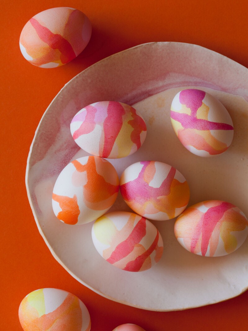 WATERCOLOR EASTER EGGS.