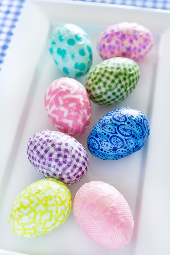 Washi Tape Easter Eggs.