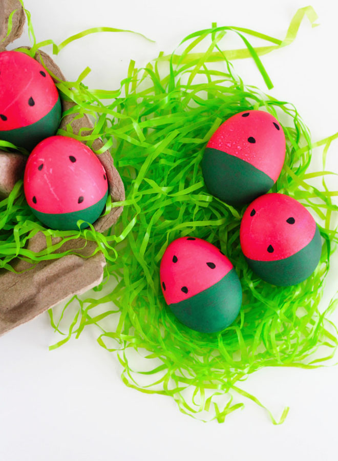 watermelon Easter eggs