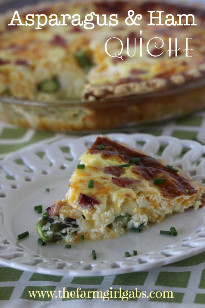 Asparagus and Ham Quiche Recipe by Farm Girl Gabs