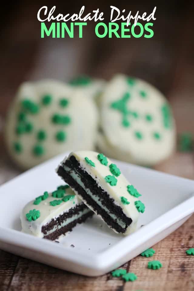 Chocolate Dipped Mint OREOs