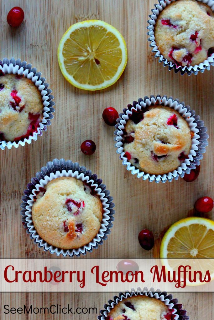 Cranberry Lemon Muffins Recipe by See Mom Click