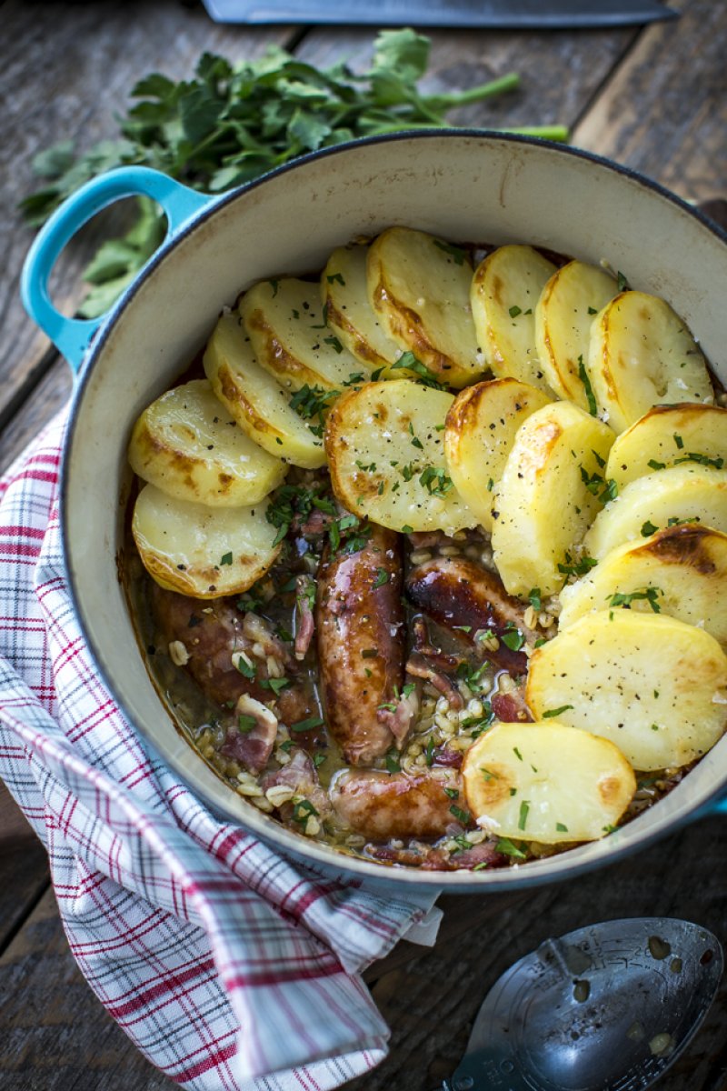 Dublin Coddle with Pearl Barley.