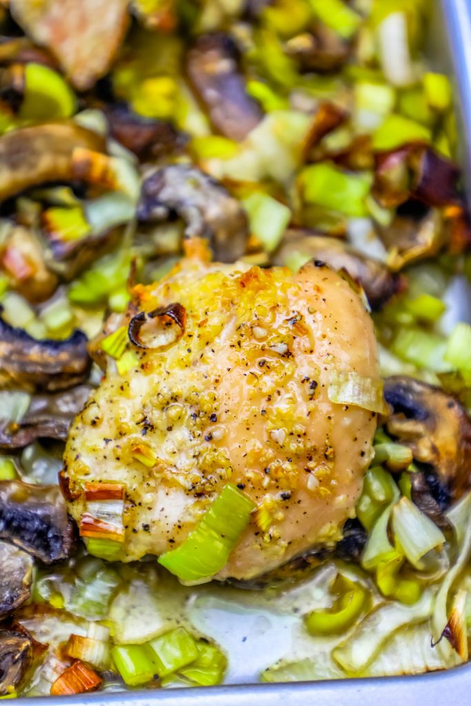Easy Sheet Pan Chicken and Leeks