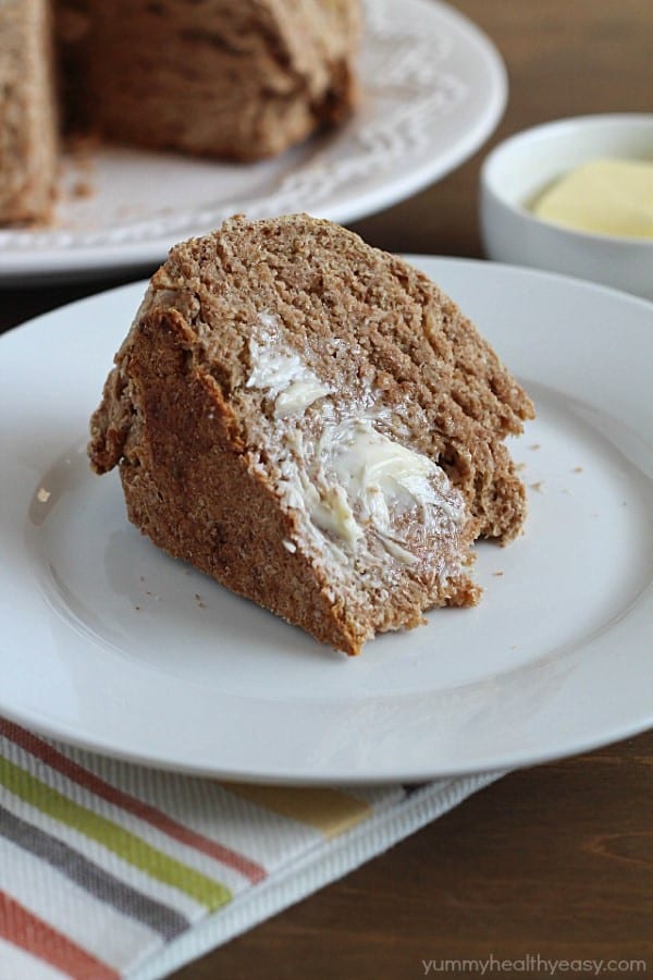 Irish Buttermilk Brown Bread by Yummy Healthy Easy
