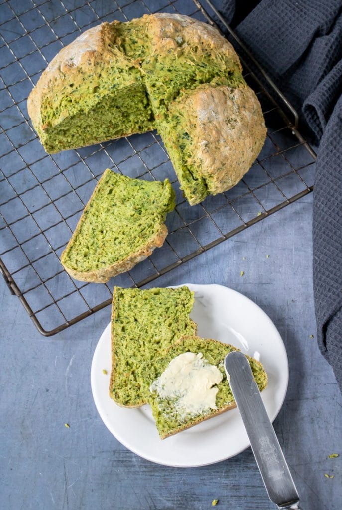 Kale and Herb Soda Bread