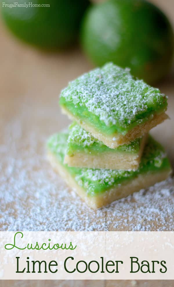 Lucious Lime Cooler Bars