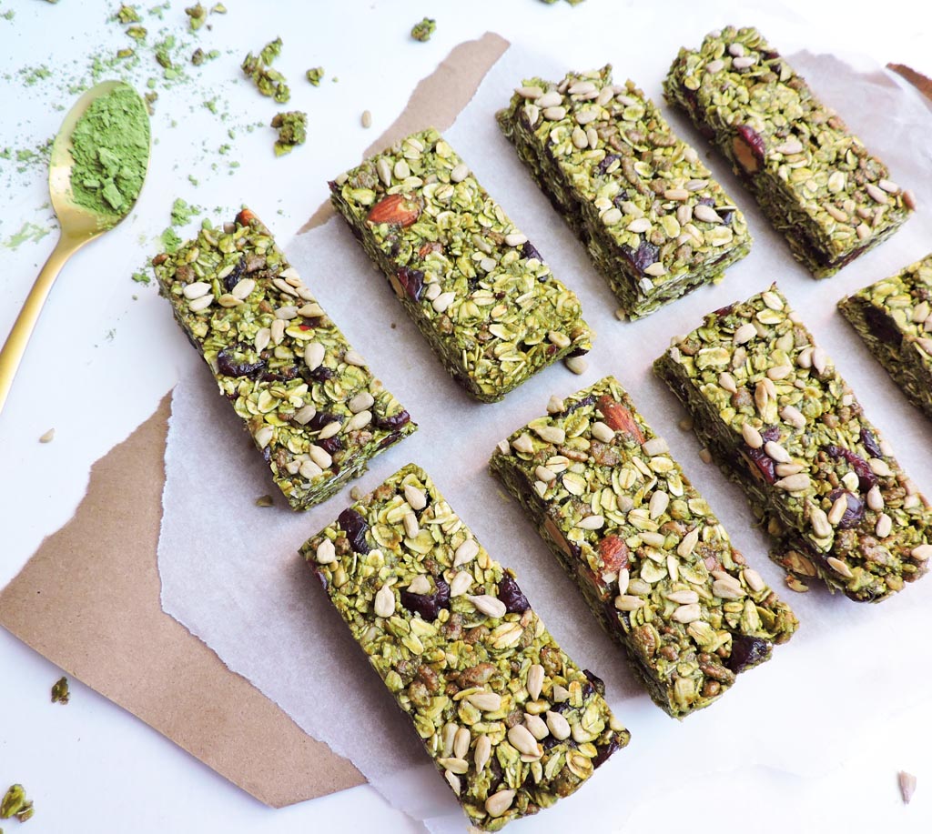 No Bake Super Matcha Bars – Beautiful Eats & Things