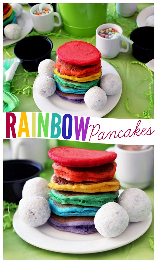 Rainbow Pancakes fromPositively Splendid