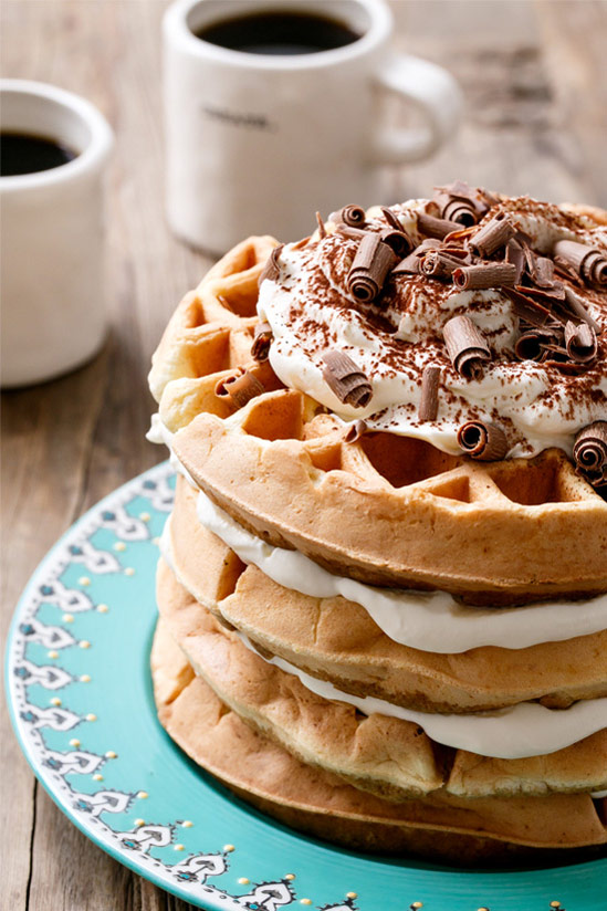 Tiramisu Waffles Recipe by Love and Olive Oil