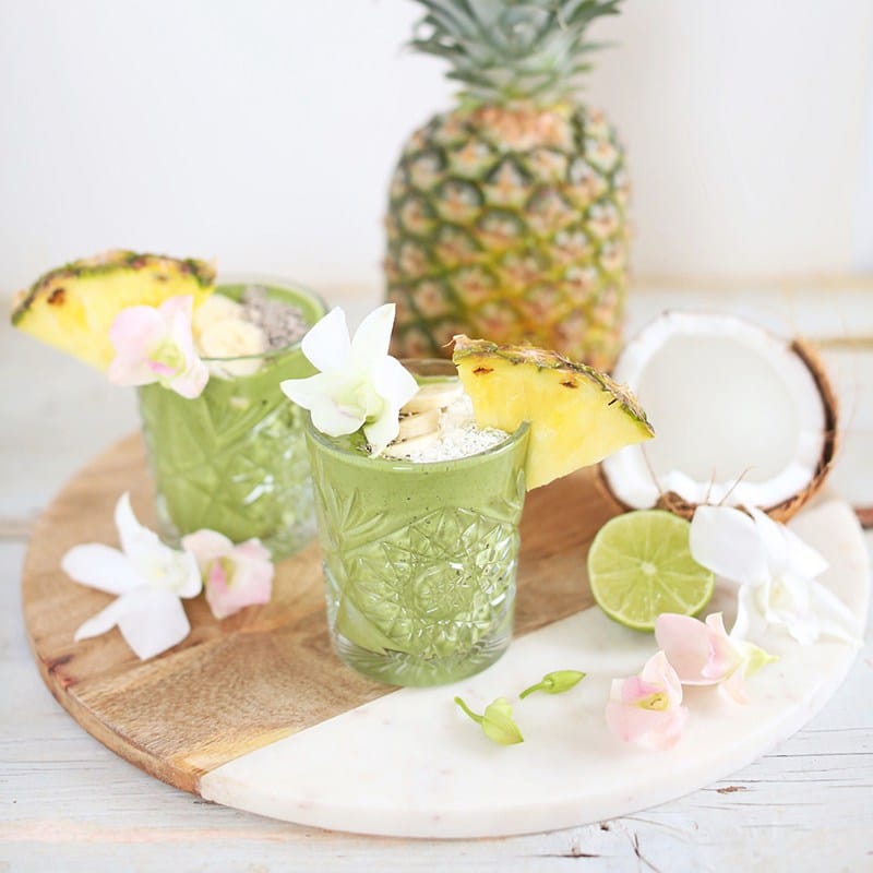 Tropical Zinger Green Smoothie – Justine Celina