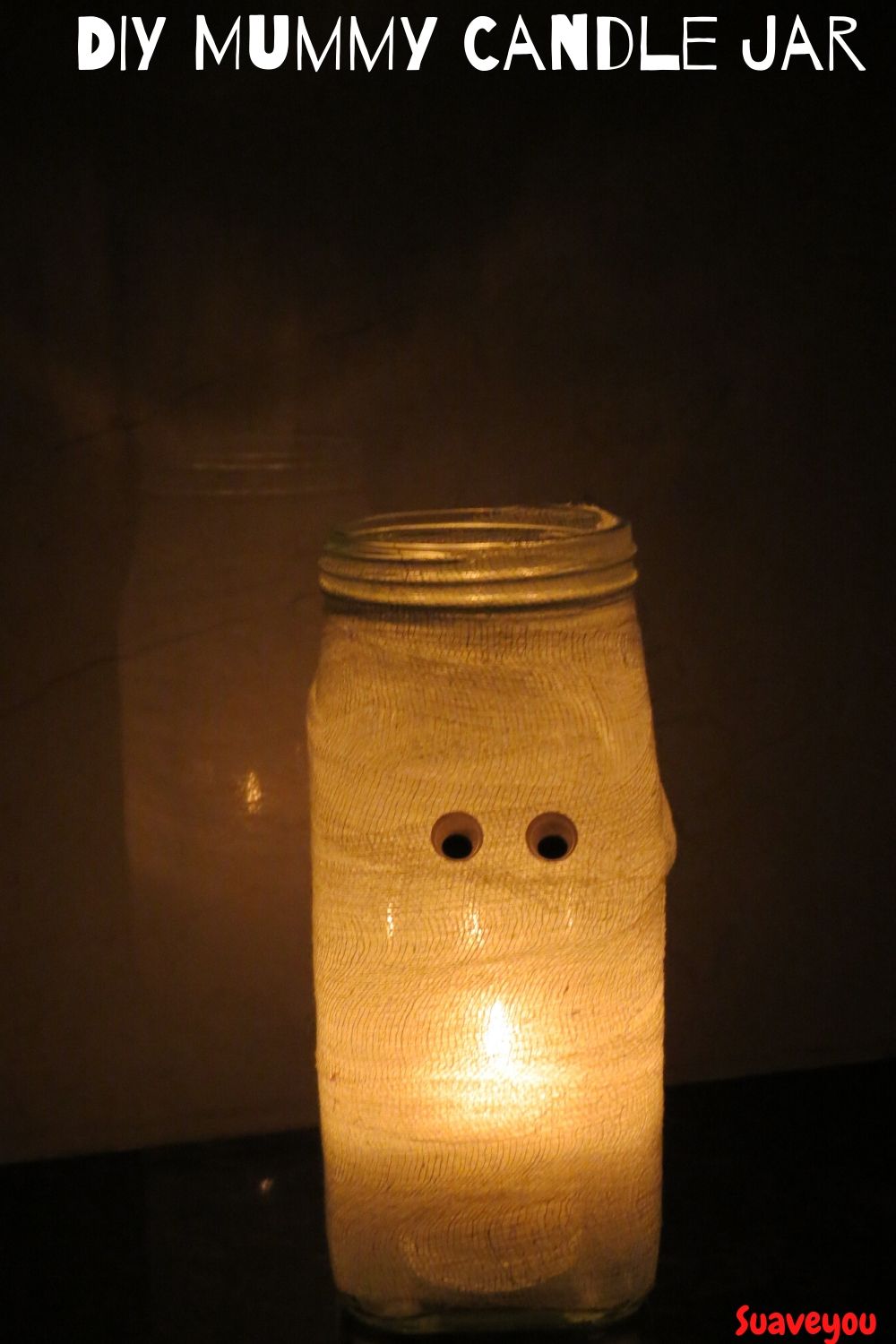 DIY Mummy Candle Jar