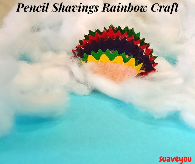 Pencil Shavings Rainbow Craft