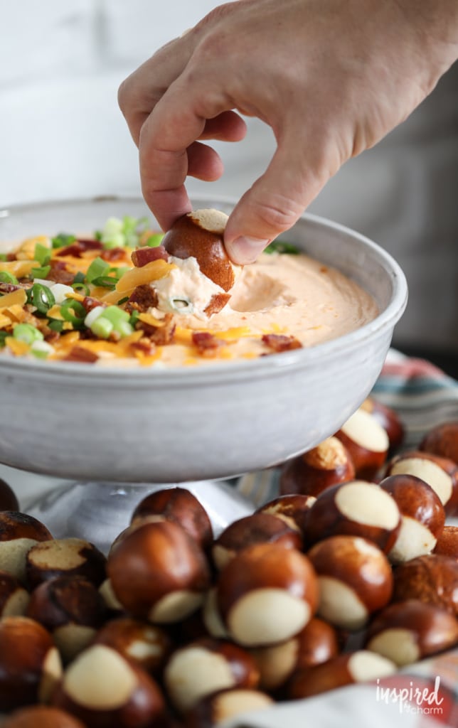 Beer Cheese Dip With Bacon By Inspired By Charm