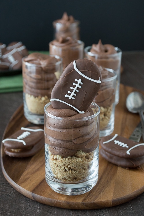 Chocolate Cheesecake Football Shooters By The First Year