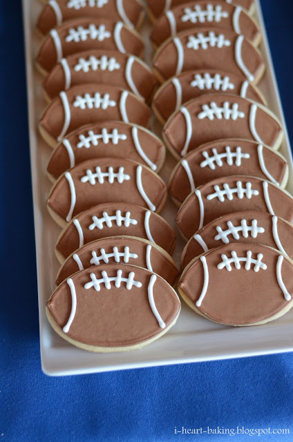 Football Cookies By I Heart Baking