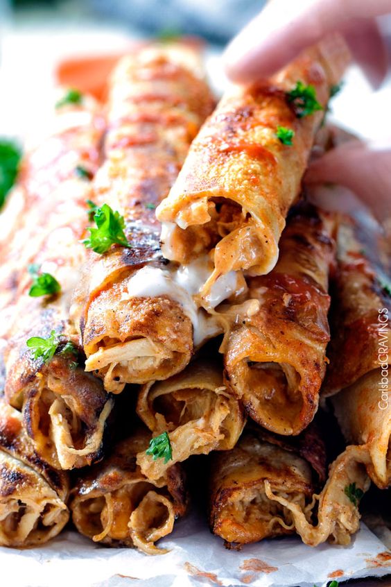 Honey Buffalo Chicken Taquitos By Carlsbad Cravings