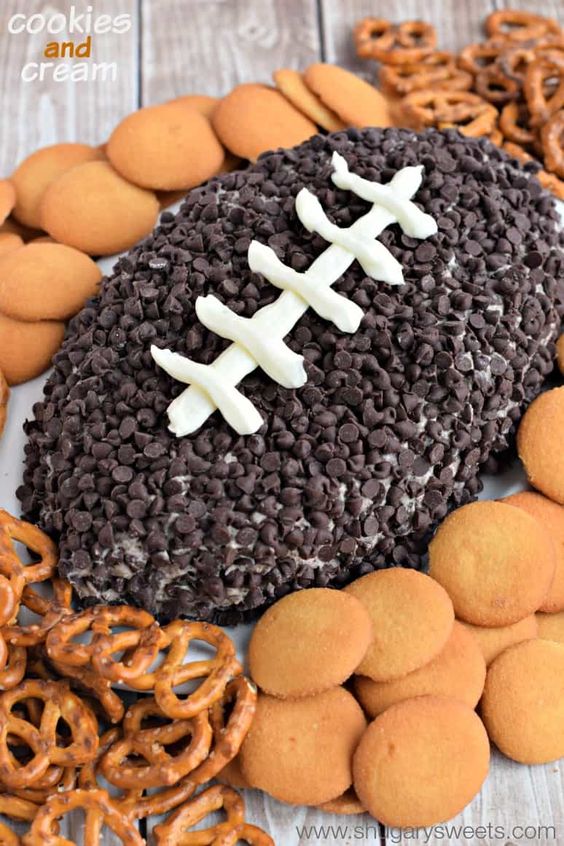 Oreo Cookies and Cream Cheese Ball For Game Day By Shugary Sweets