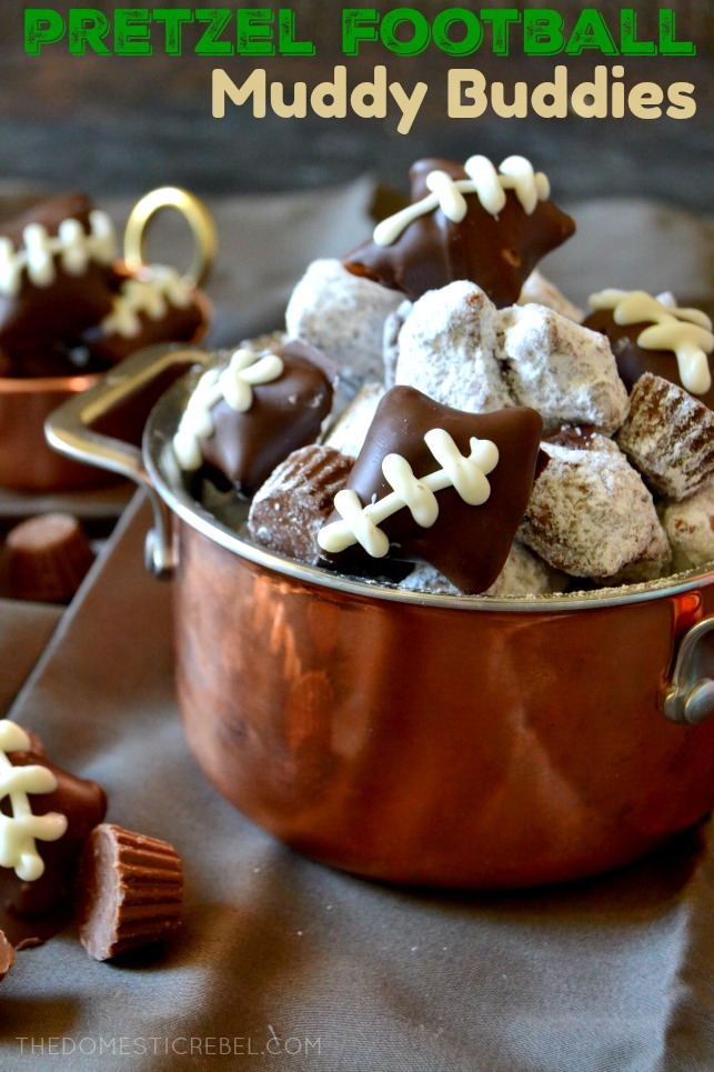 Pretzel Football Muddy Buddies By The Domestic Rebel