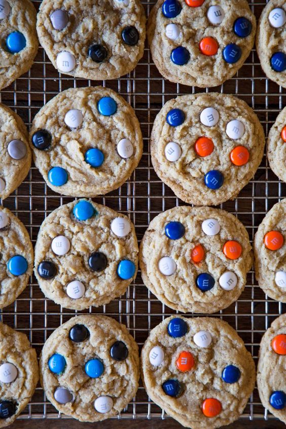 Super Bowl M&M Cookies By The Pioneer Woman