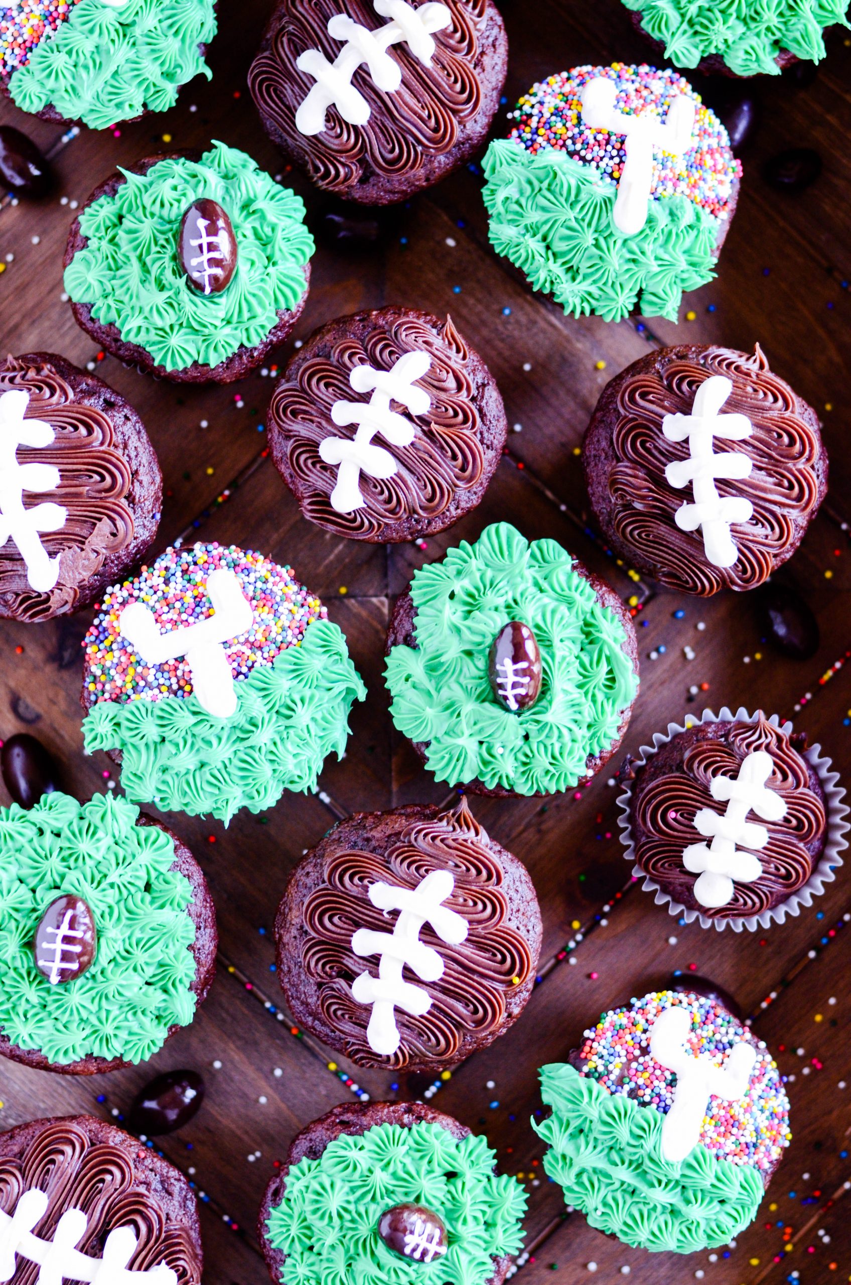 Three Easy Football Cupcakes By Something Swanky